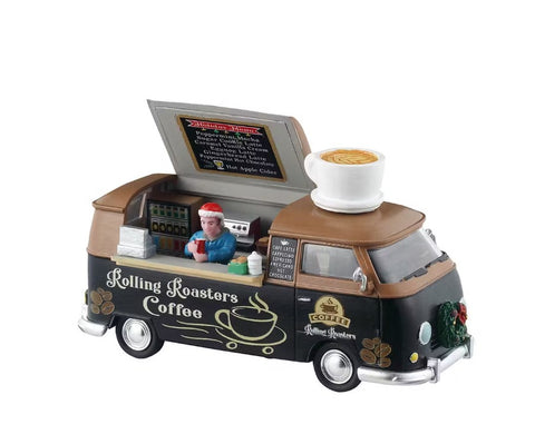 Café-restaurant LEMAX « Rolling Roasters Coffee » H7,7 x 11,8 x 5,3 cm