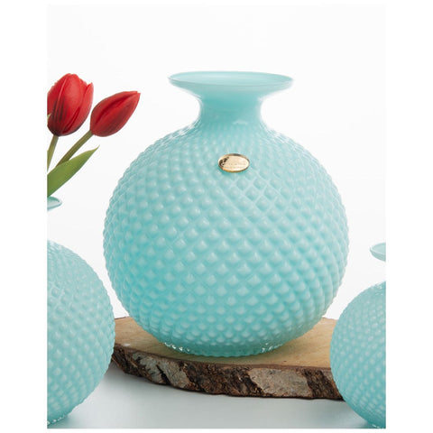 Divina Collection Grand vase en verre "Serenya" D20xH22 cm 2 variantes (1 unité)