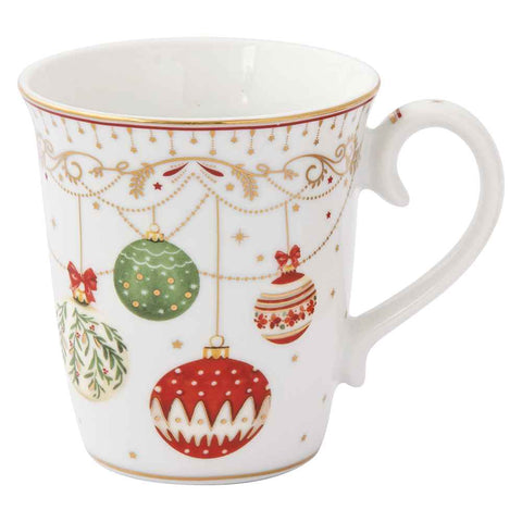 Tasse de Noël en porcelaine Easy Life "Réveillon de Noël" 275 ml