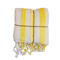 L'Atelier 17 Set 2 asciugamani in cotone con frange "Sorbetto" 11varianti (2pz) - Angelica Home Stabia