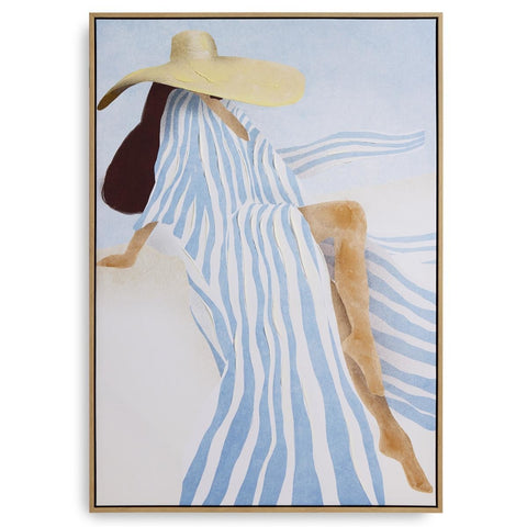 Henriette Quadro decorativo Silhouette donna "Pitture" 70x100 cm - Angelica Home Stabia