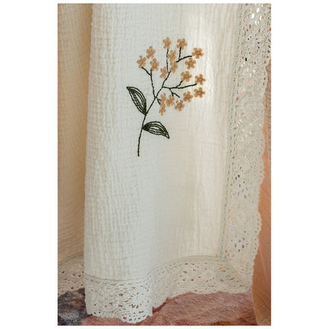 L'Atelier 17 Tovaglia in cotone con ricami "Minuetto" 155x270 cm 3 varianti(1pz)