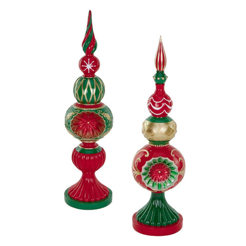 GOODWILL Set 2 puntali di natale decorativi da tavolo H51 cm