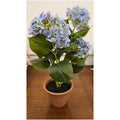 Fiori di Lena Piantina Fiore Ortensia sintetica artigianale 34x30xH50 cm 4 varianti(1 unità) - Angelica Home Stabia
