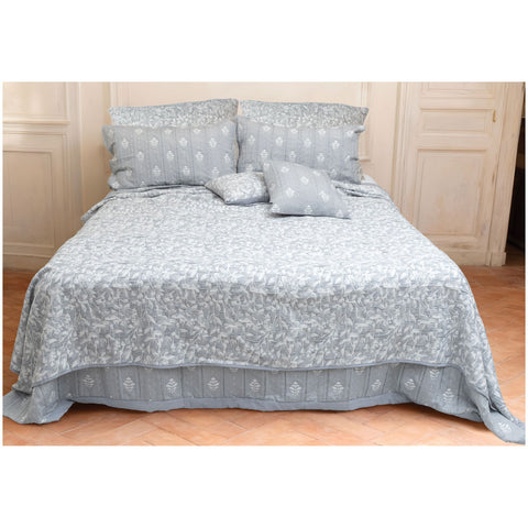 L'Atelier 17 Copriletto matrimoniale jacquard primaverile double face + 2 federe "Silky" 260x260 cm 6 varianti(1 unità)