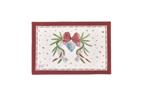 Cloth Clouds Set of 2 Christmas Placemats "Carousel" 33x50 cm 2 variants (2 units)