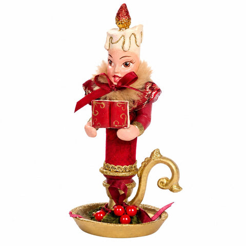 GOODWILL Statuina Candela natalizia in resina "Canzone di Natale" 18 cm 2 varianti(1 unità)