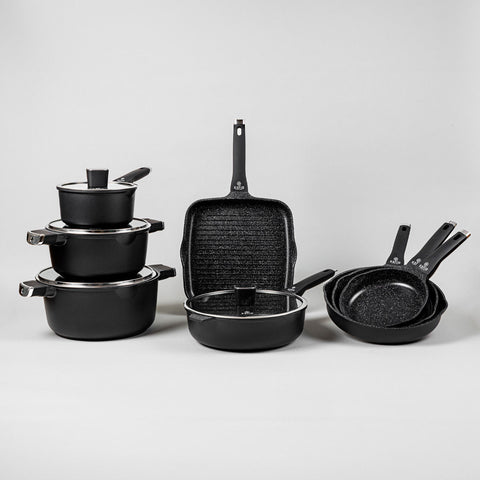 Estia Home Casseruola in alluminio antiaderente + coperchio "Nordic" 24 cm