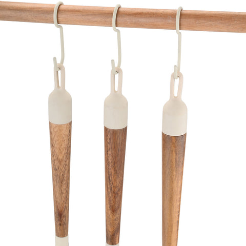 Estia Home Appendi utensili da parete cucina con 6 Ganci "Allure" 42x2.5 cm