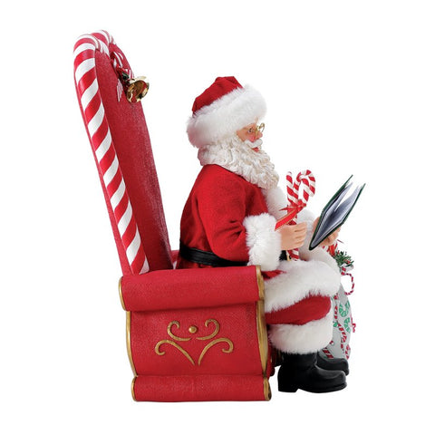 Department 56 Possible Dreams Babbo Natale "Santa At the Mall" 20.5x20.5xH25.5 cm