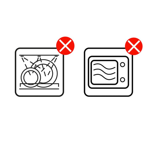 Clayre & Eef Set 6 Tazzine da caffè in porcellana bianco/blu con piattino 95 ml