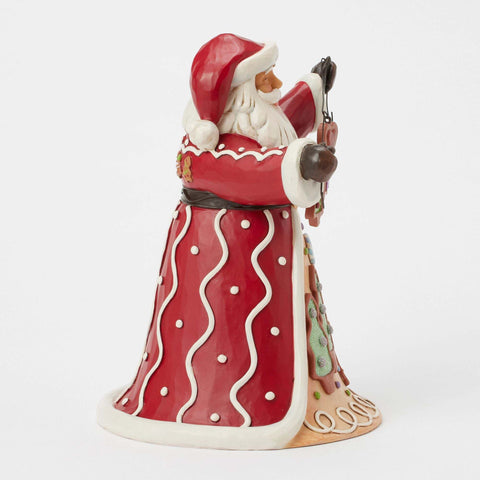 Figurine Enesco Père Noël avec biscuit, Jim Shore H 25,5 cm
