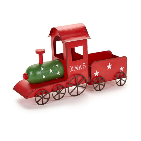 Nuvole di Stoffa Antique metal Christmas train "Bear Wonderland" 26.5xH14.5x6.5 cm