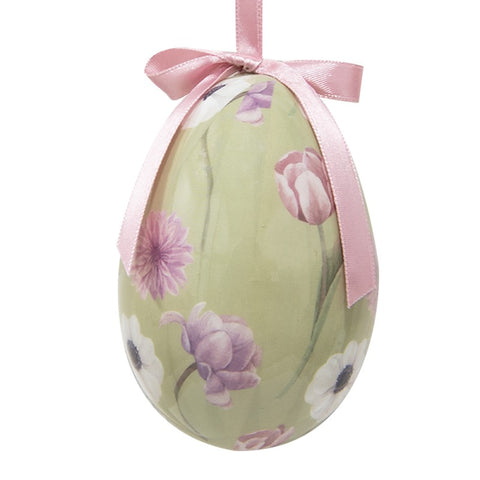 Clayre & Eef Set 6 Decori Uova di pasqua decorative da appendere D7x10 cm