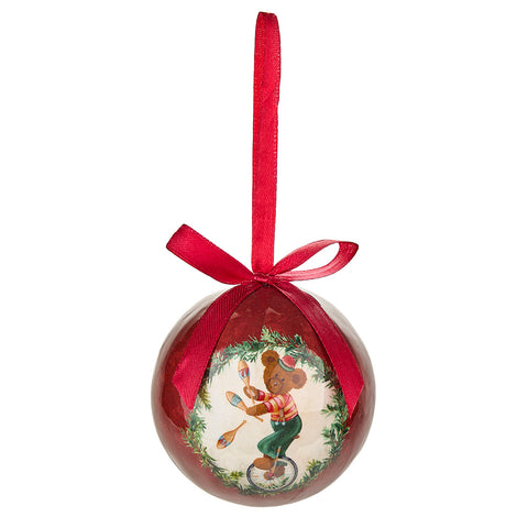 Nuvole di Stoffa Set 14 Palline con confezione "Bear Wonderland", vintage D7.5 cm