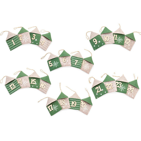 Fabric Clouds Felt Advent Calendar "Enchanted Forest" 33x33x4 cm