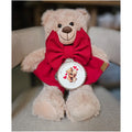 Madame Fioccò Orsachiotto Teddy Love beige con fiocco e tamburo 36xH60 cm - Angelica Home Stabia
