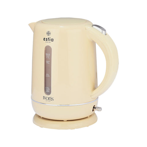 Estia Home Bollitore in plastica crema "Ivoris" 2200W 1.7LT