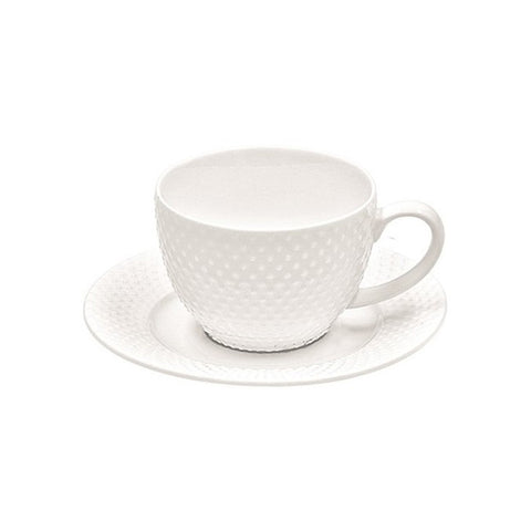 La Porcellana Bianca Set de 6 tasses à café en porcelaine avec soucoupe "Richio" 125 ml