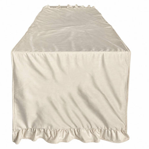 Clodette Runner di natale in velluto con rouches "Timeless" 140x47 cm 3 varianti(1 unità)
