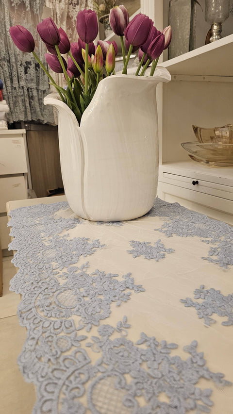 Chez Moi Tris de napperons en dentelle artisanale « Provence Luxe » (3 unités)