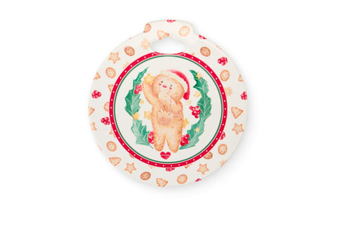 Nuvole di Stoffa Sottopentola natalizio "DELICIOUS CHRISTMAS" porcellana 20x21 cm