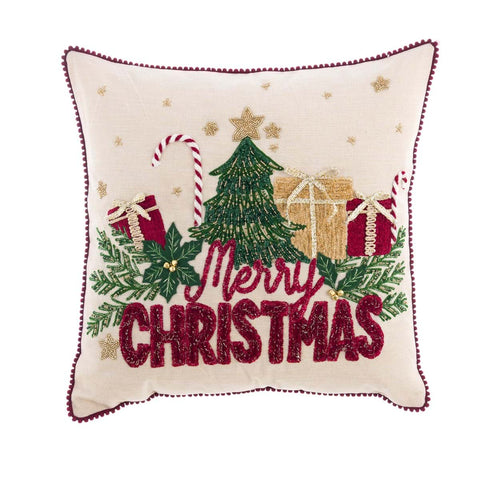 CUSHION WITH APPLIQUÉS