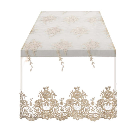 Blanc Mariclò Runner in natural lace "Dentelle" Shabby Chic 40x160 cm