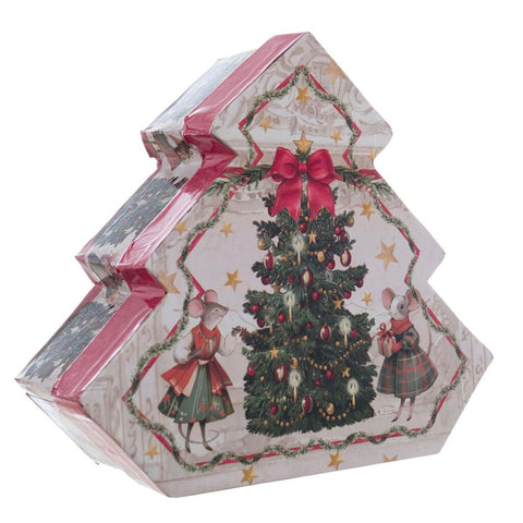 Blanc Mariclò Box Set of 6 "Christmas Fairy" Tree Baubles D6 cm