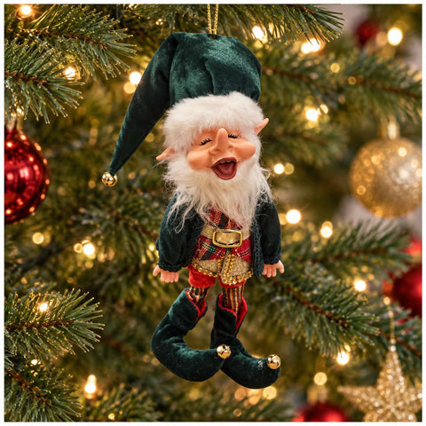 Fiori di Lena Decoro Elfo di natale per albero H50 cm
