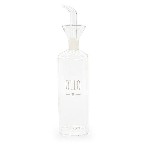 Cloth Clouds Glass Oil Bottle "Olio" "My Home" 500 ml