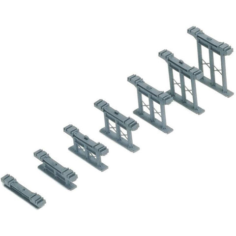 Hornby Lot de 7 Piliers Inclinés Gris pour Train, Échelle : 1:76