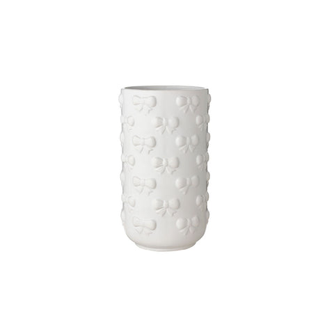 L'arte di Nacchi Vaso in ceramica con fiocchi, Shabby Chic D14xH25 cm