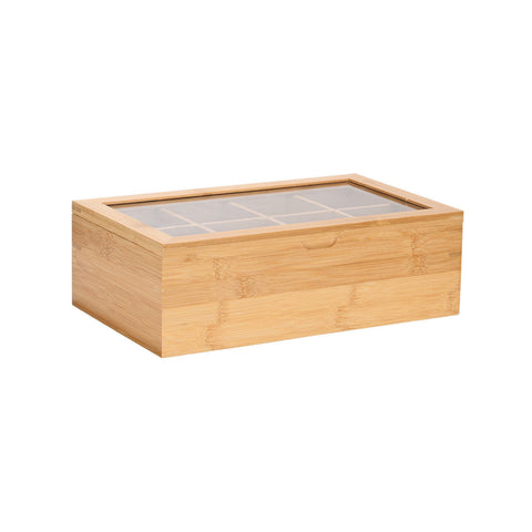 Estia Home Scatola Portaoggetti da cucina 8 posti in bamboo 31x19xH9 cm