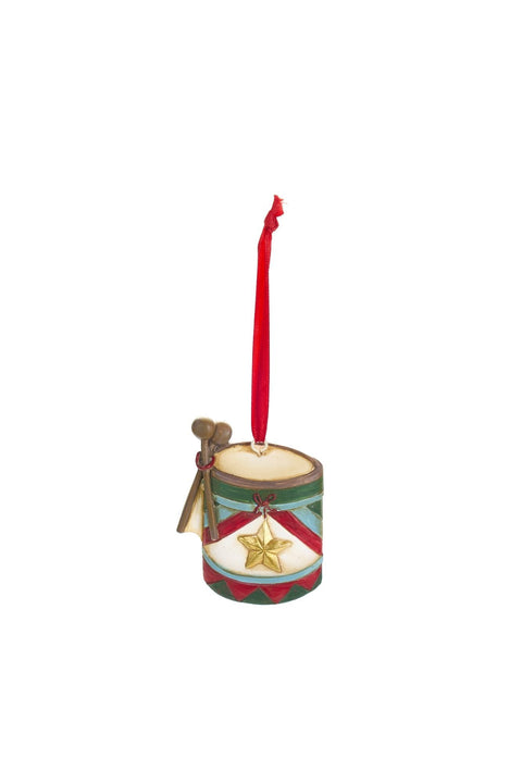 Fabric Clouds Christmas Decoration Drum "Carousel" 9x1.5x7 cm 3 variants (1 unit)
