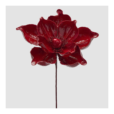 EDG Decoro natalizio ramo magnolia D35H65cm 2varianti (1unità)