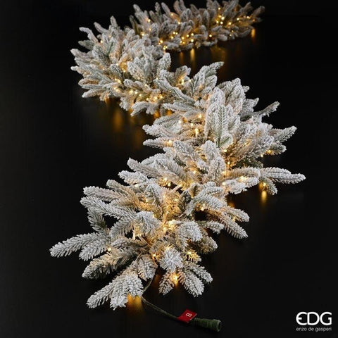 EDG Tralcio Pino Cortina innevato con 400 mini led 270 cm