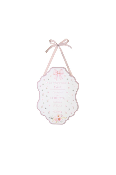 Nuvole di Stoffa Targhetta in legno da appendere "Sweet Bear" 16xH22 cm 6 varianti(1 unità) - Angelica Home Stabia