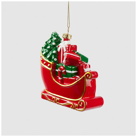 EDG - Enzo De Gasperi Plastic Christmas sleigh 11x4.5xH10 cm