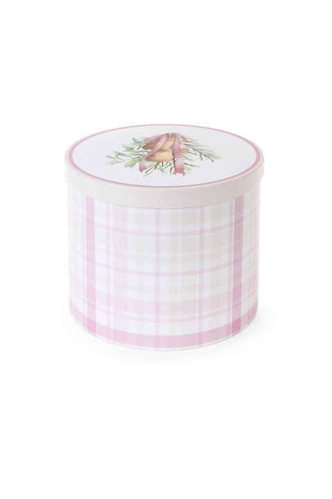 Lot de 3 boîtes de Noël rondes « Darling » en tissu Nuages ​​20/23/26 cm