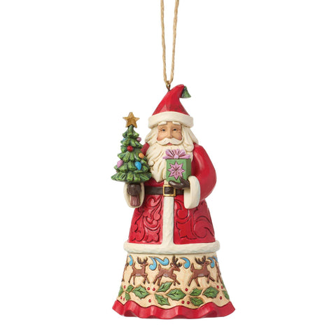 Enesco Babbo Natale decoro in resina per Albero 6.5x4.5xH12.5 cm