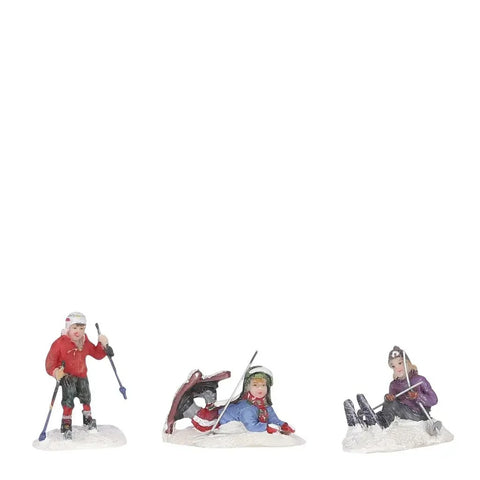 Luville Set 3 personaggi Corso di sci 5x3xh5 cm