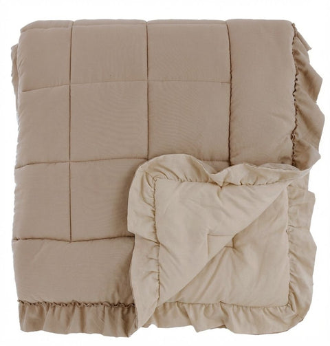 Blanc Mariclò Trapunta singola invernale beige/avorio "Gala Prestige" 180x260 cm
