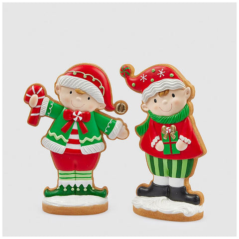 EDG Christmas Elf figurine in polyresin H32 cm 2 variants (1pc)