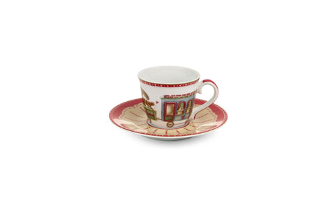 Nuvole di stoffa Coppia tazzine con piattino di natale caffè 90 ml