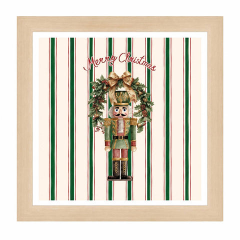Blanc Mariclò Quadro di natale in legno 30x4x30 cm 4 varianti(1 unità)