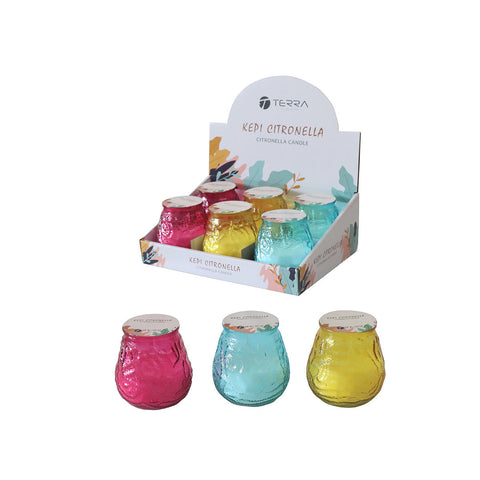 Estia Home Candela alla citronella in vetro 140 grammi(1 unità)