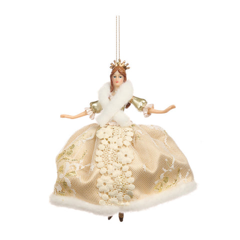 GOODWILL Christmas decoration, Dancing ballerina to hang on the Christmas tree in resin 16.5 cm 2 variants (1pc)