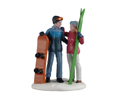 LEMAX Personaggi Appuntamento invernale "Winter Date" H7.5x5.3x3.7 cm