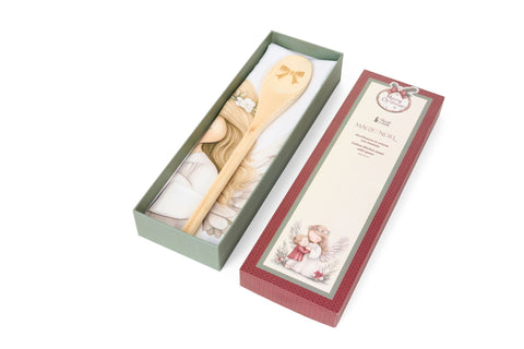 Nuvole di Stoffa Set di natale strofinaccio + mestolo "MAGIC NOEL" 4 varianti (2 unità)